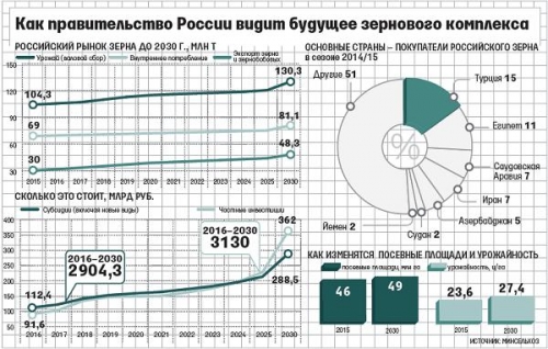 как правительство РФ видит будущее зернового комплекса