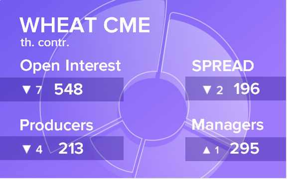 Отчет по открытому интересу. Пшеница, CME Group на 10.11.2018