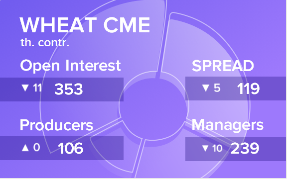 Отчет по открытому интересу. Пшеница, CME Group на 21.09.2019