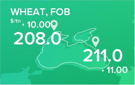 Пшеница. Цены FOB. Данные на 28.10.19