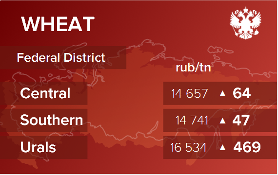Обзор цен EXW по регионам РФ за неделю с 27 сентября по 1 октября 2021