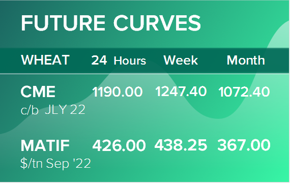 Пшеница. Фьючерсные кривые на 23 мая 2022