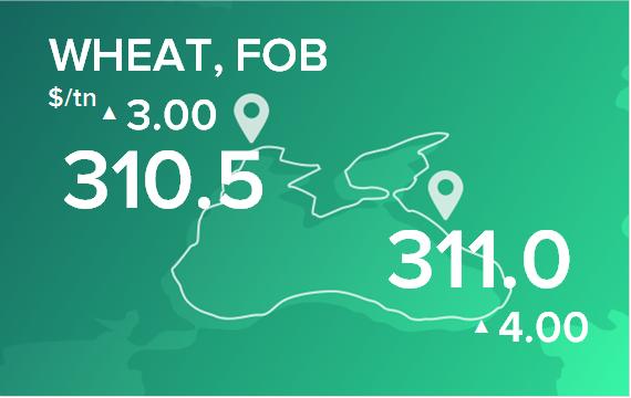 Пшеница. Цены в портах на 6 февраля 2023