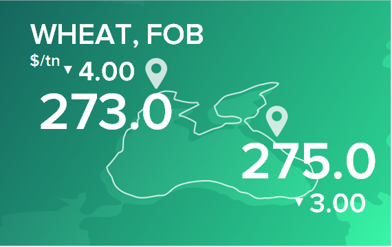 Пшеница. Цены в портах на 10 апреля 2023