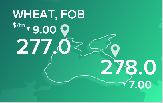 Пшеница. Цены в портах на 3 апреля 2023