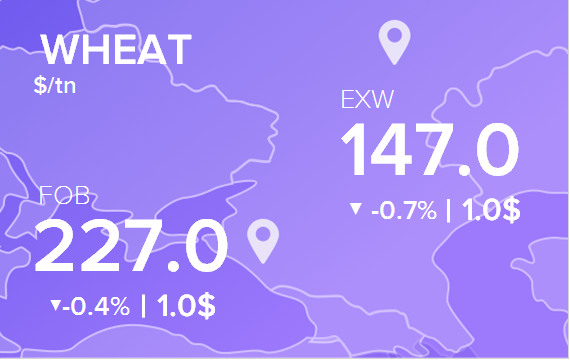 Цены FOB и EXW на 15 июня 2023. Россия, Украина