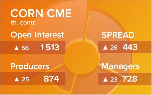 Кукуруза. Открытый интерес на 17 мая 2024